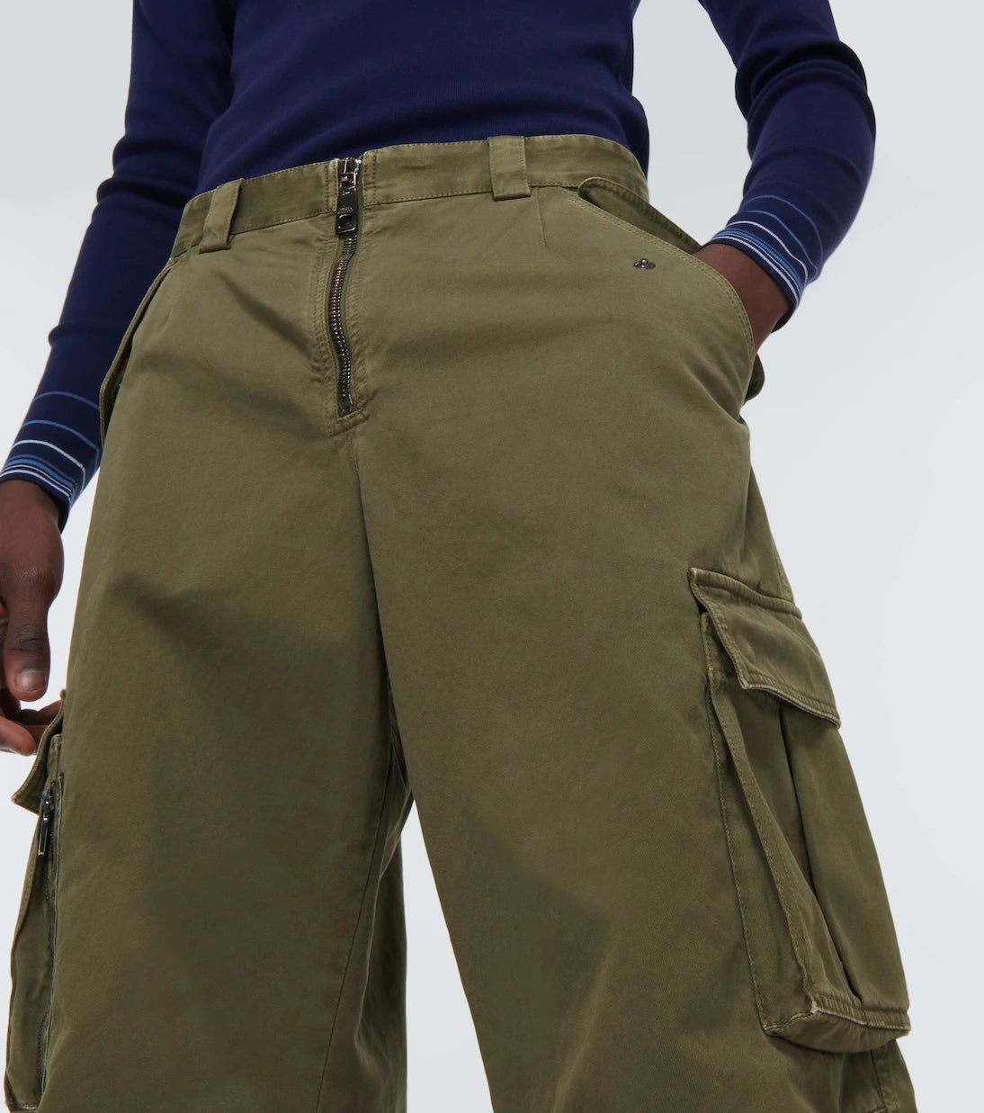 Dolce&Gabbana - High-rise cotton cargo pants