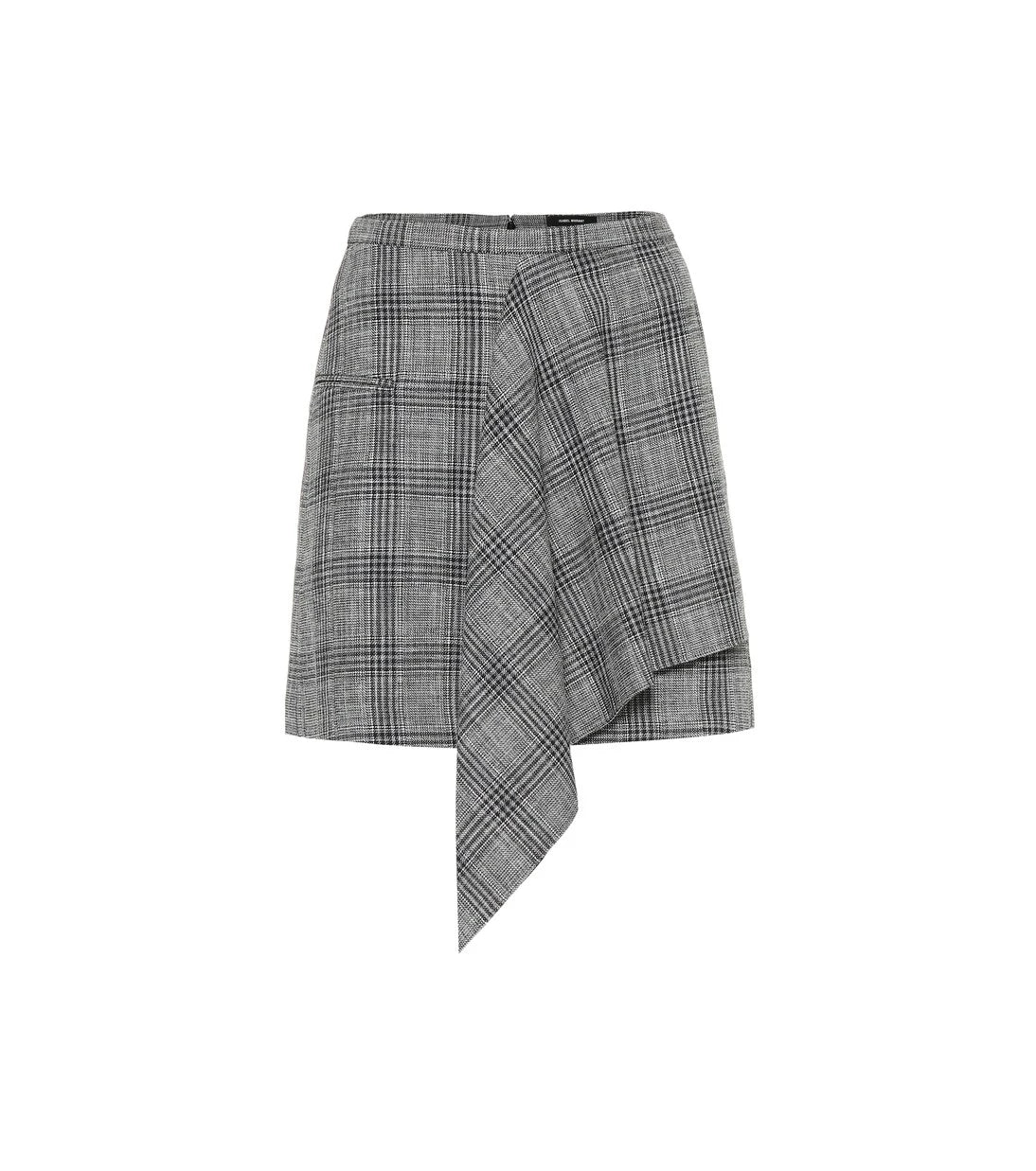 Isabel Marant - Doleyli checked cotton and wool skirt