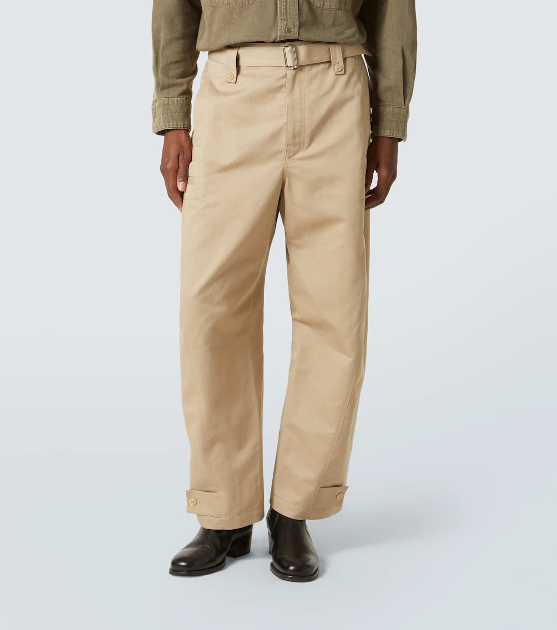Lemaire - Twisted cotton and linen twill pants