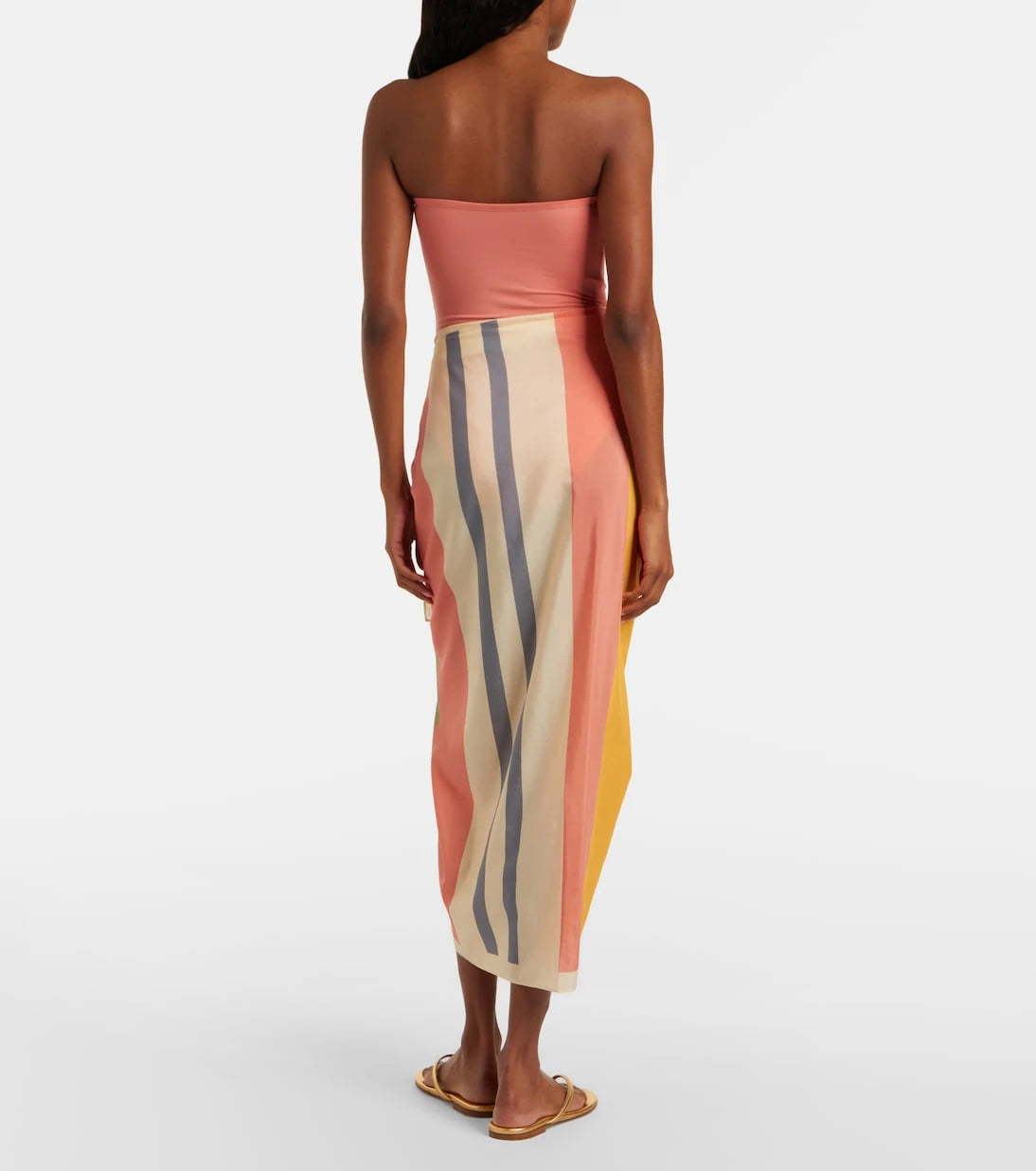 Eres - Croquant striped cotton and silk beach cover-up