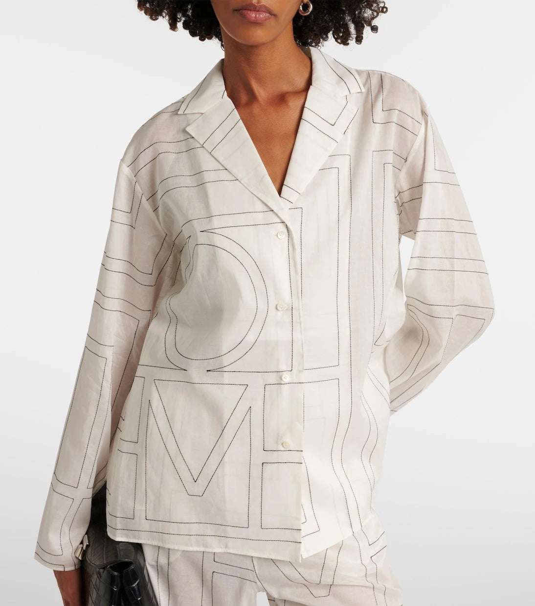 Toteme - Monogram cotton-blend shirt