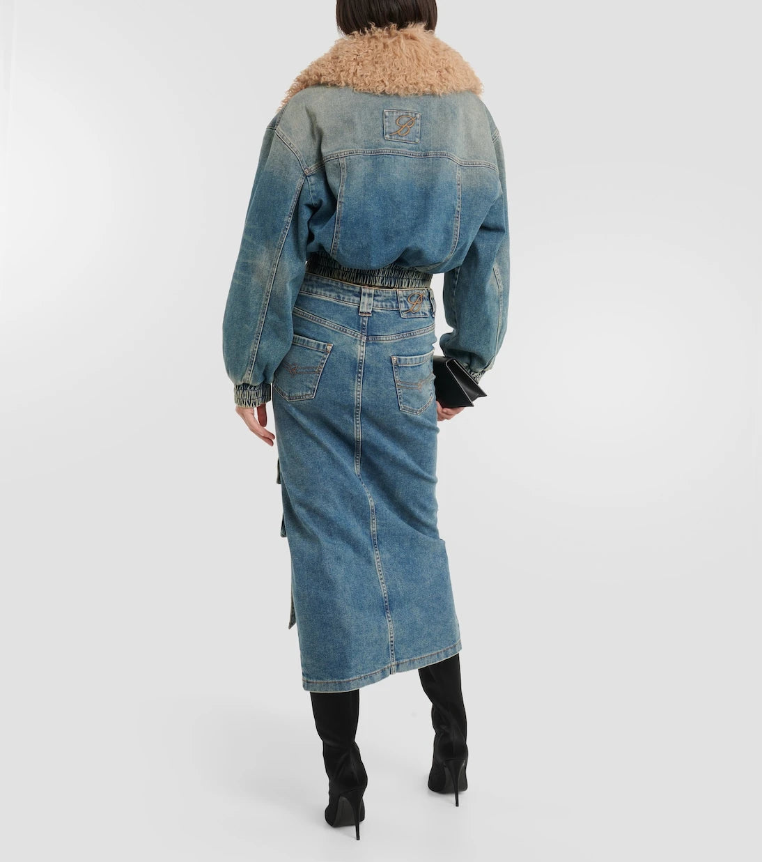 Blumarine - Denim midi skirt