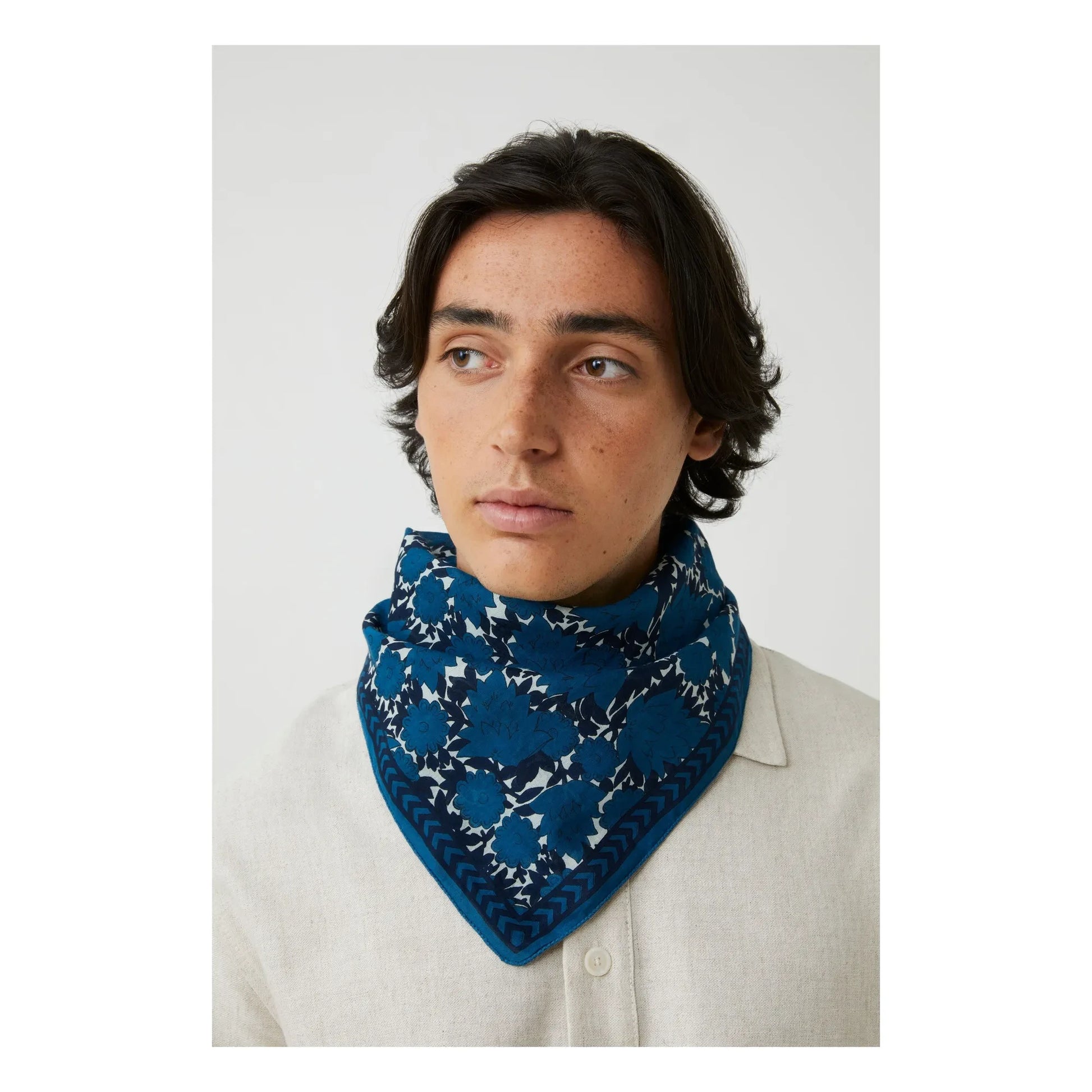 Moismont - Ajmer scarf N°791 Cotton | Indigo