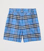Burberry Kids Cotton Check Oxford Shorts (3-12 Years)