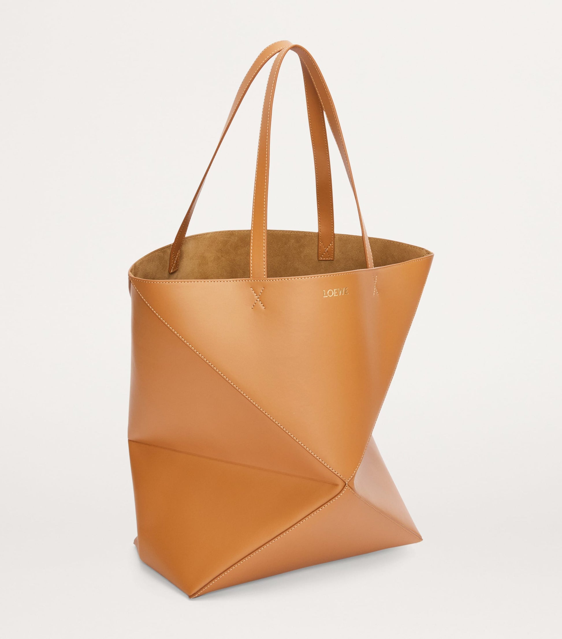 LOEWE XL Leather Puzzle Fold Tote Bag