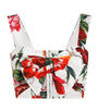 Dolce & Gabbana Multi Cotton Floral Crop Top