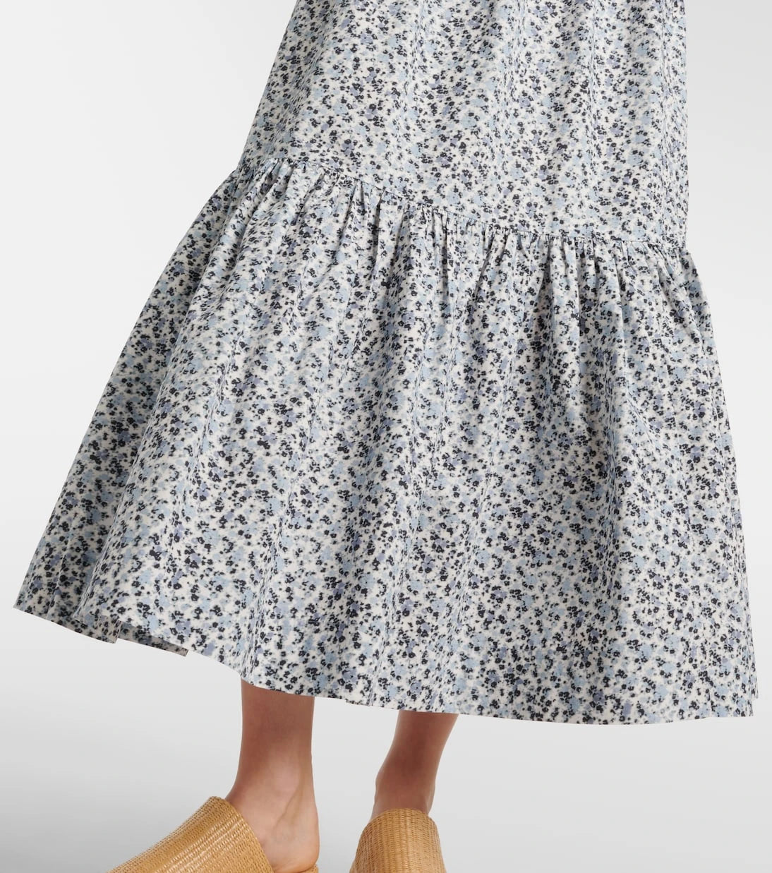 Ganni - Floral cotton maxi skirt