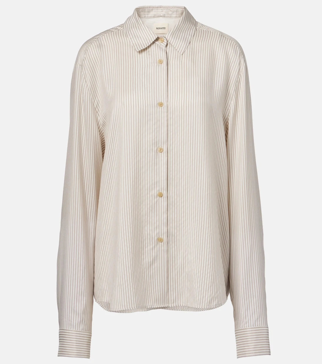 Khaite - Agro striped silk shirt