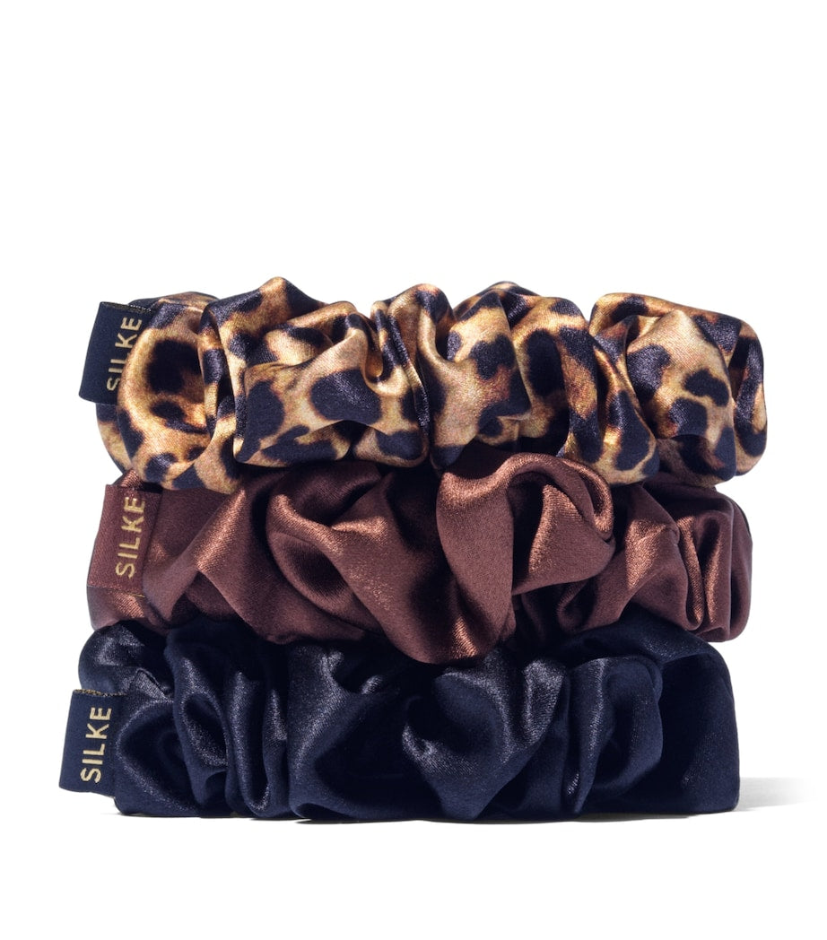 Mulberry Silk Hair Scrunchies (Set of 3)
