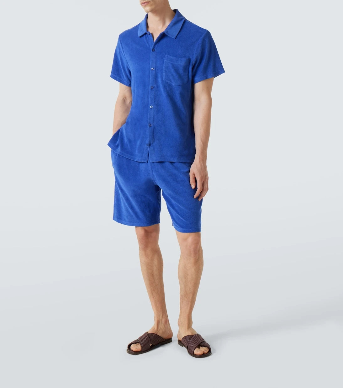 Vilebrequin - Cotton-blend terry Bermuda shorts