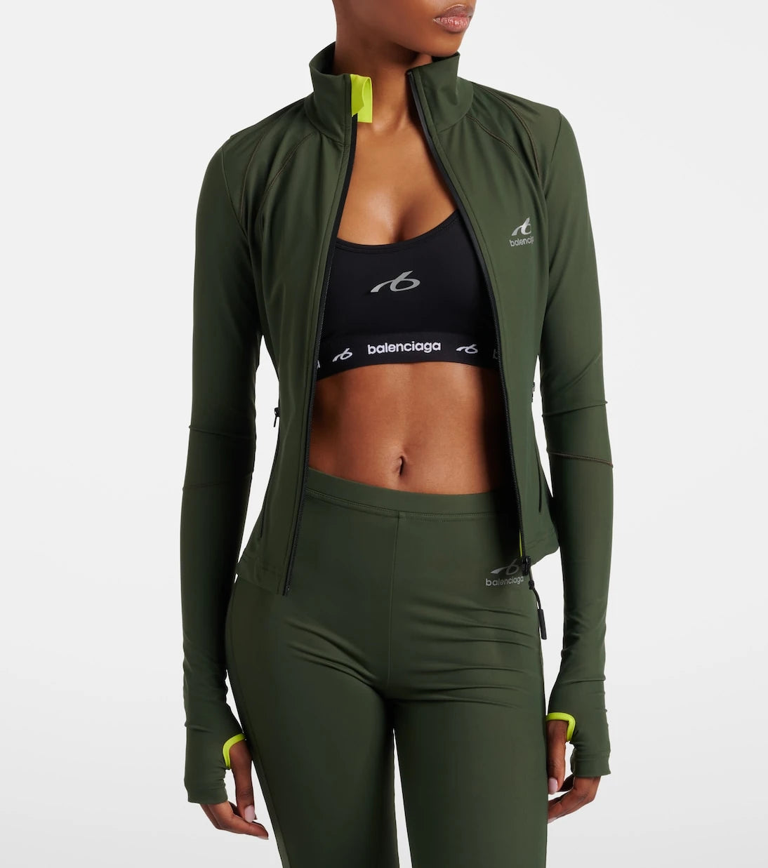 Balenciaga - Logo zip-up top