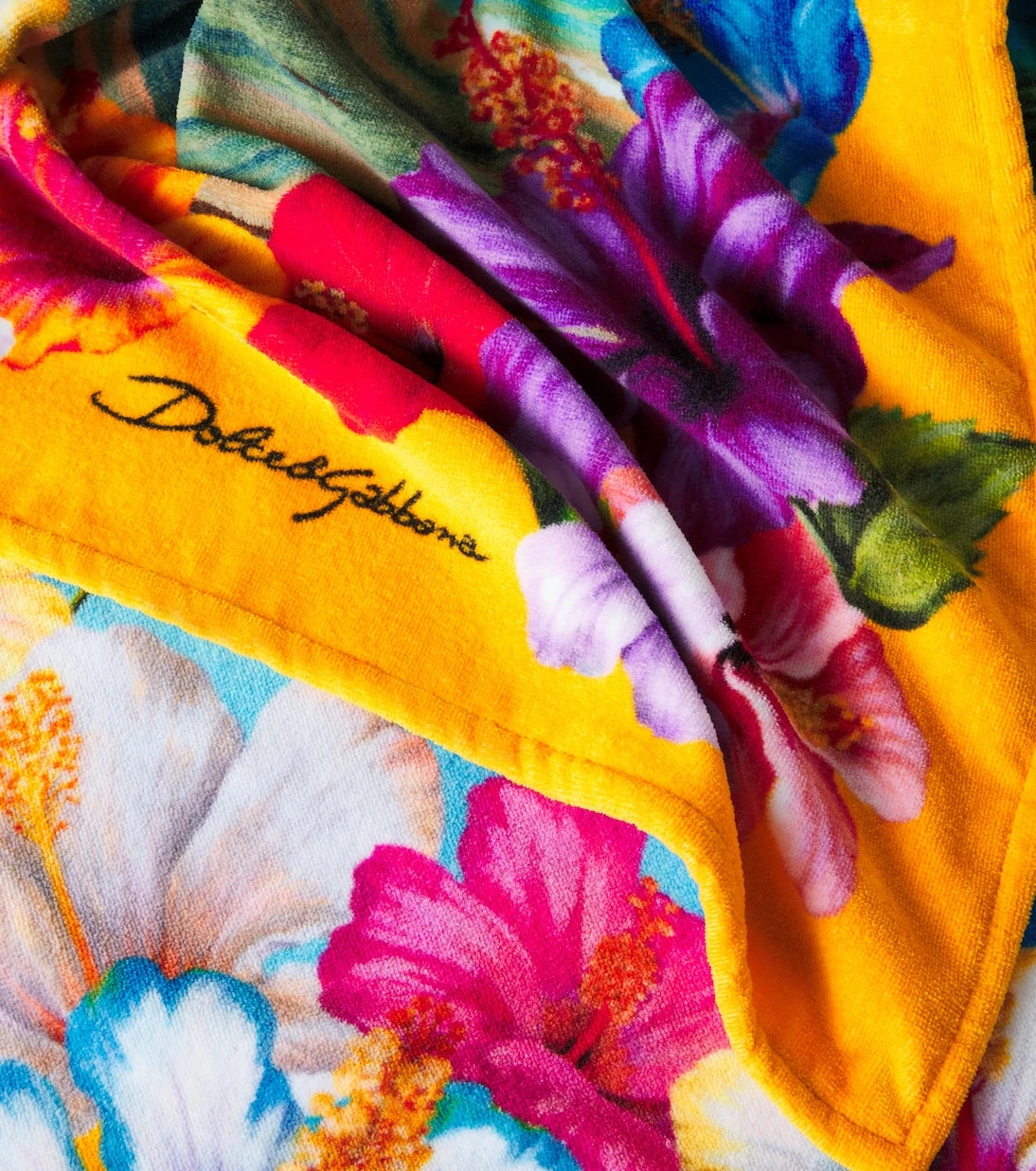 Dolce&Gabbana Casa - Printed cotton terry beach towel