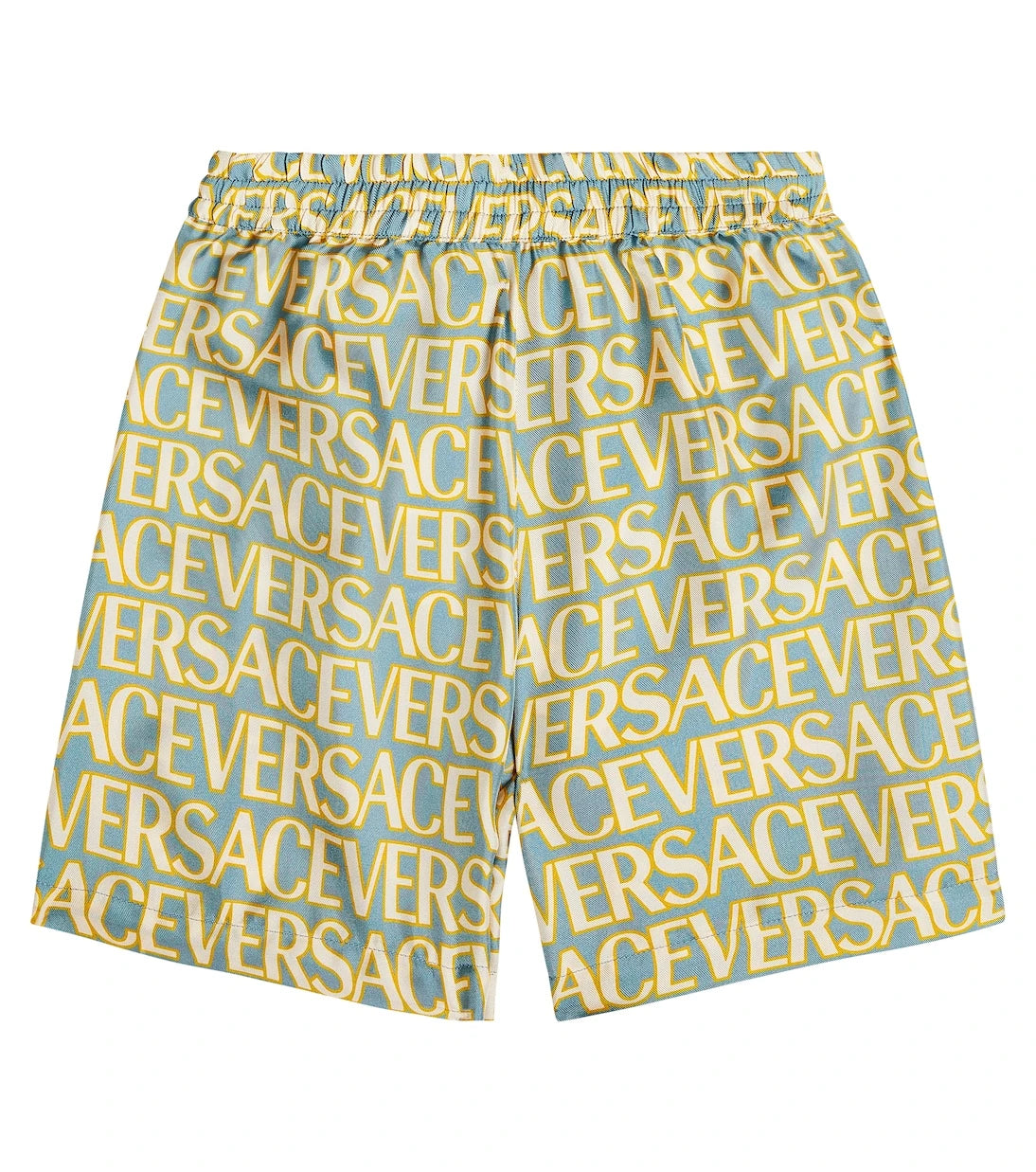 Versace Kids - Logo silk twill shorts
