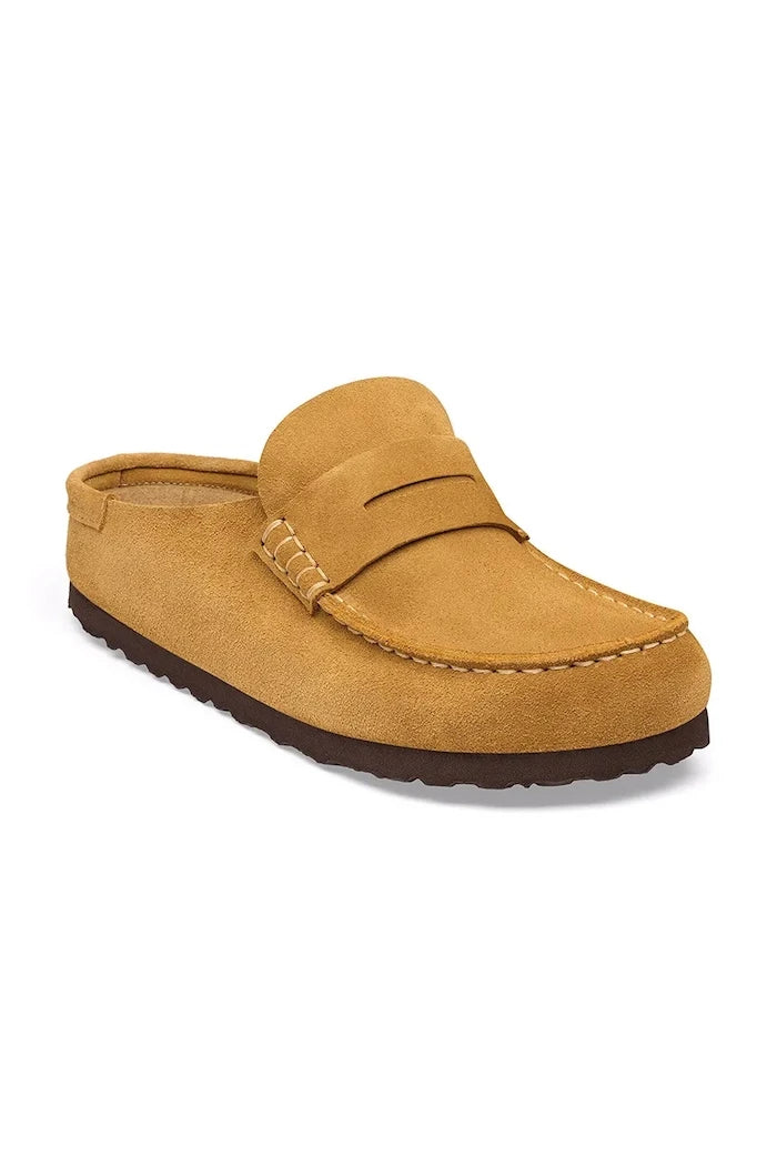 Birkenstock чехли сабо от велур Naples Wrapped Suede Leather