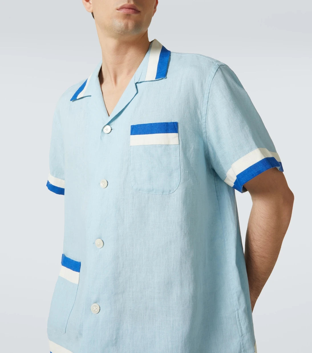 Bode - Seedling Stripe linen shirt