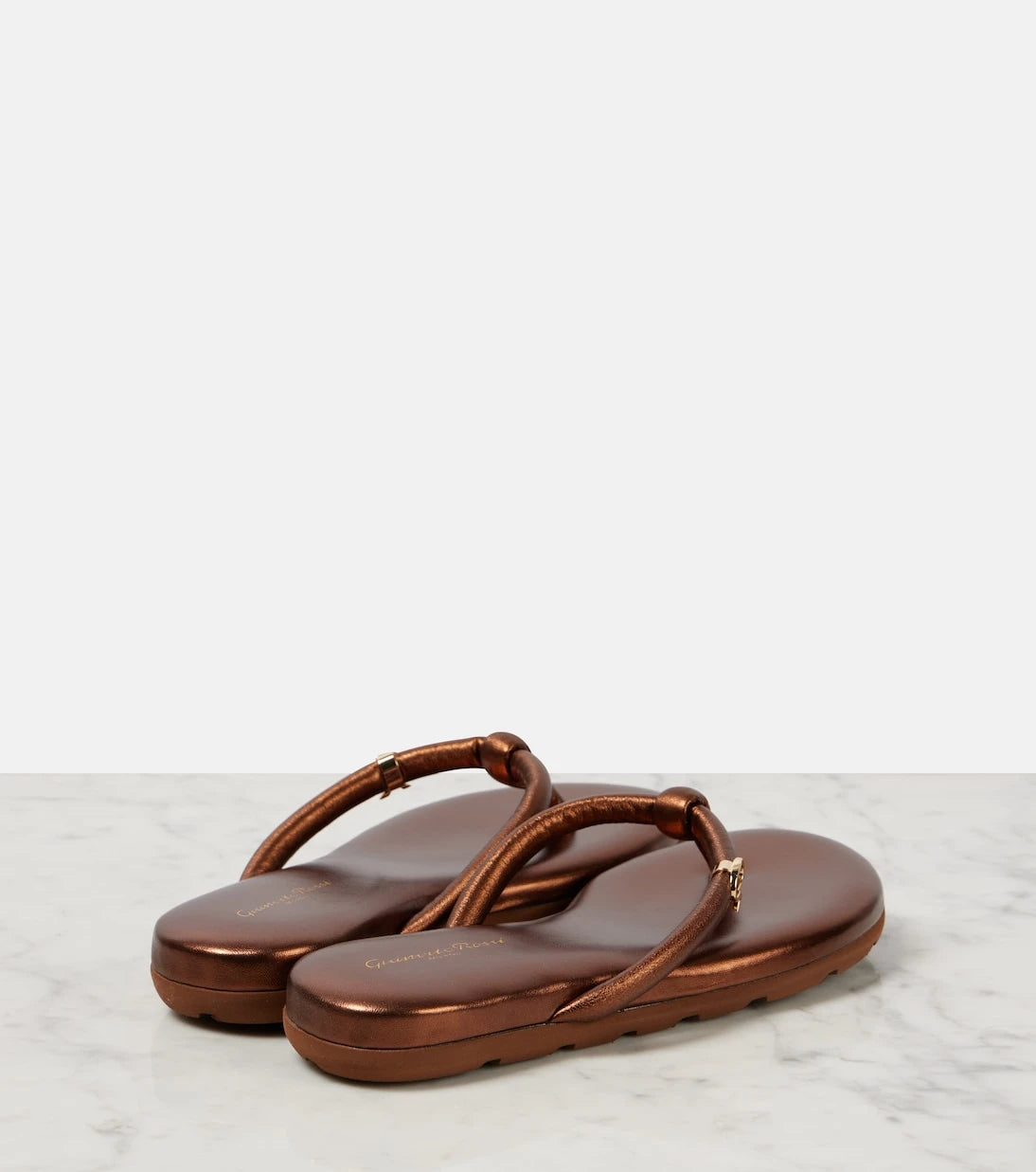Gianvito Rossi - Fiji leather thong sandals