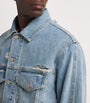 Blue Distressed Denim Jacket
