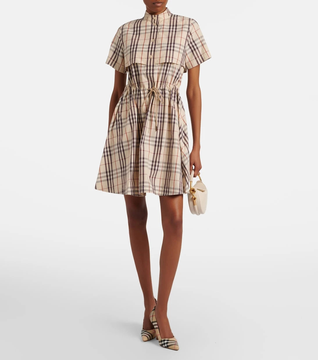 Burberry - Burberry Check cotton minidress