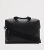 Burberry Leather Check-Embossed Briefcase