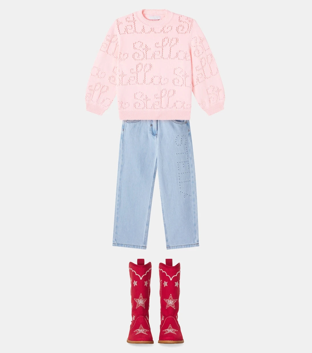 Stella McCartney Kids - جينز بثقوب