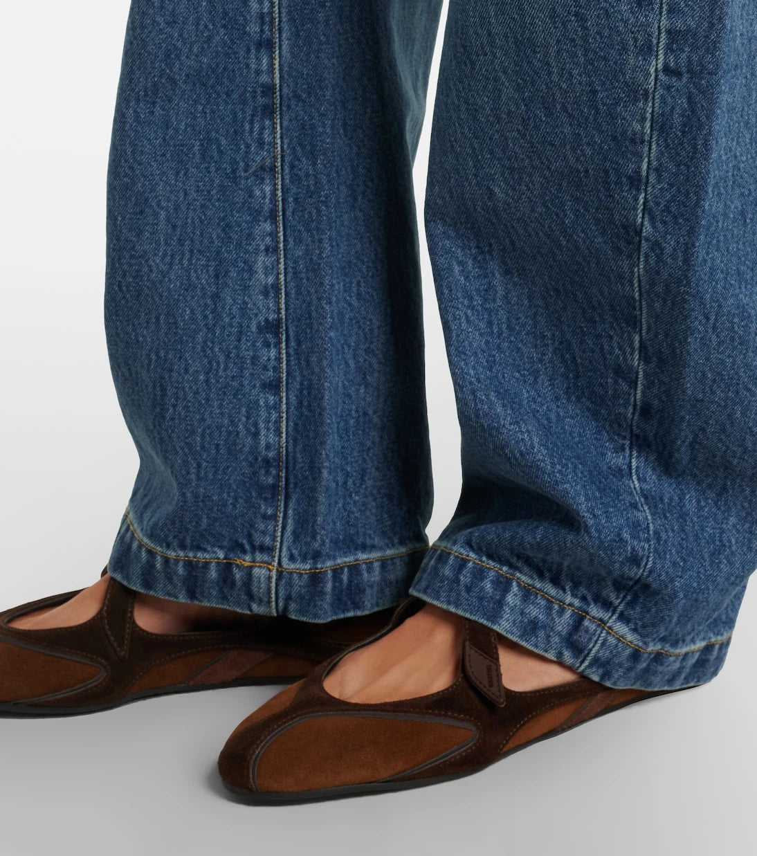 The Attico - Floor 01 suede ballet flats