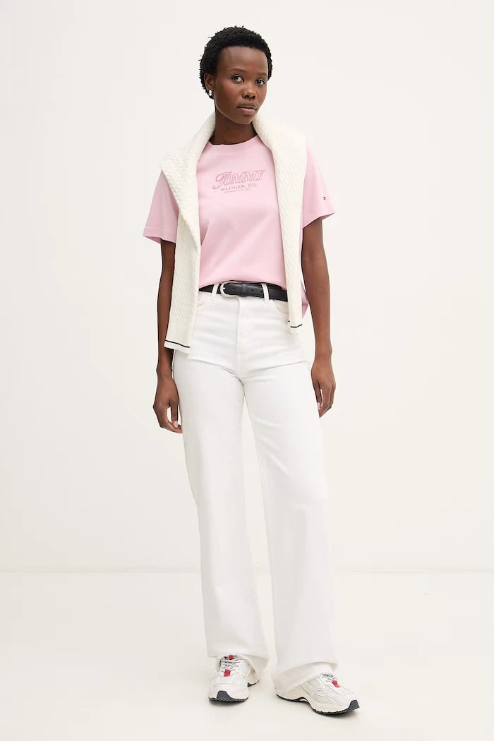 Tommy Hilfiger тениска дамска памучна SUMMER