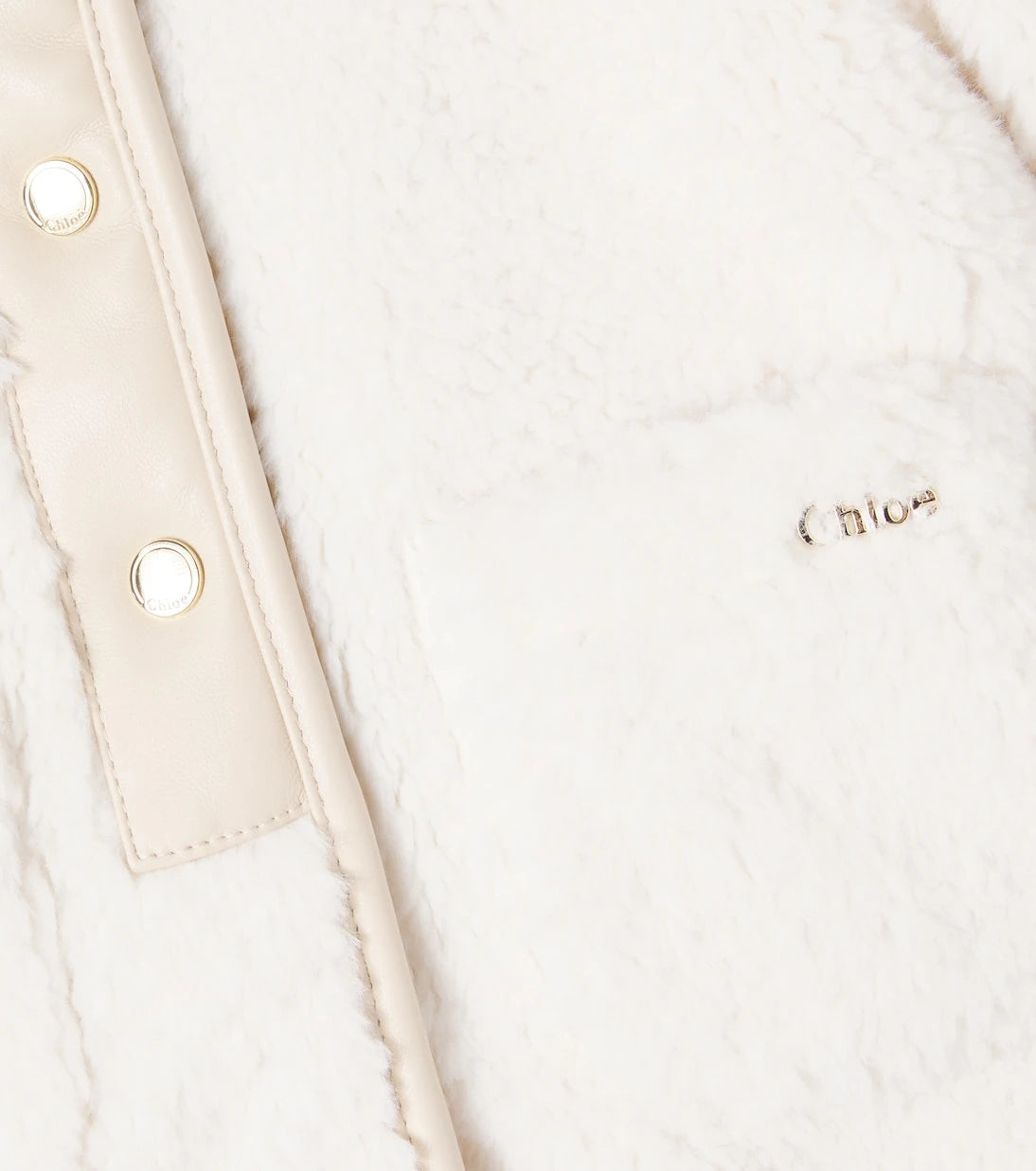 Chloé Kids - Bebek peluş ceket