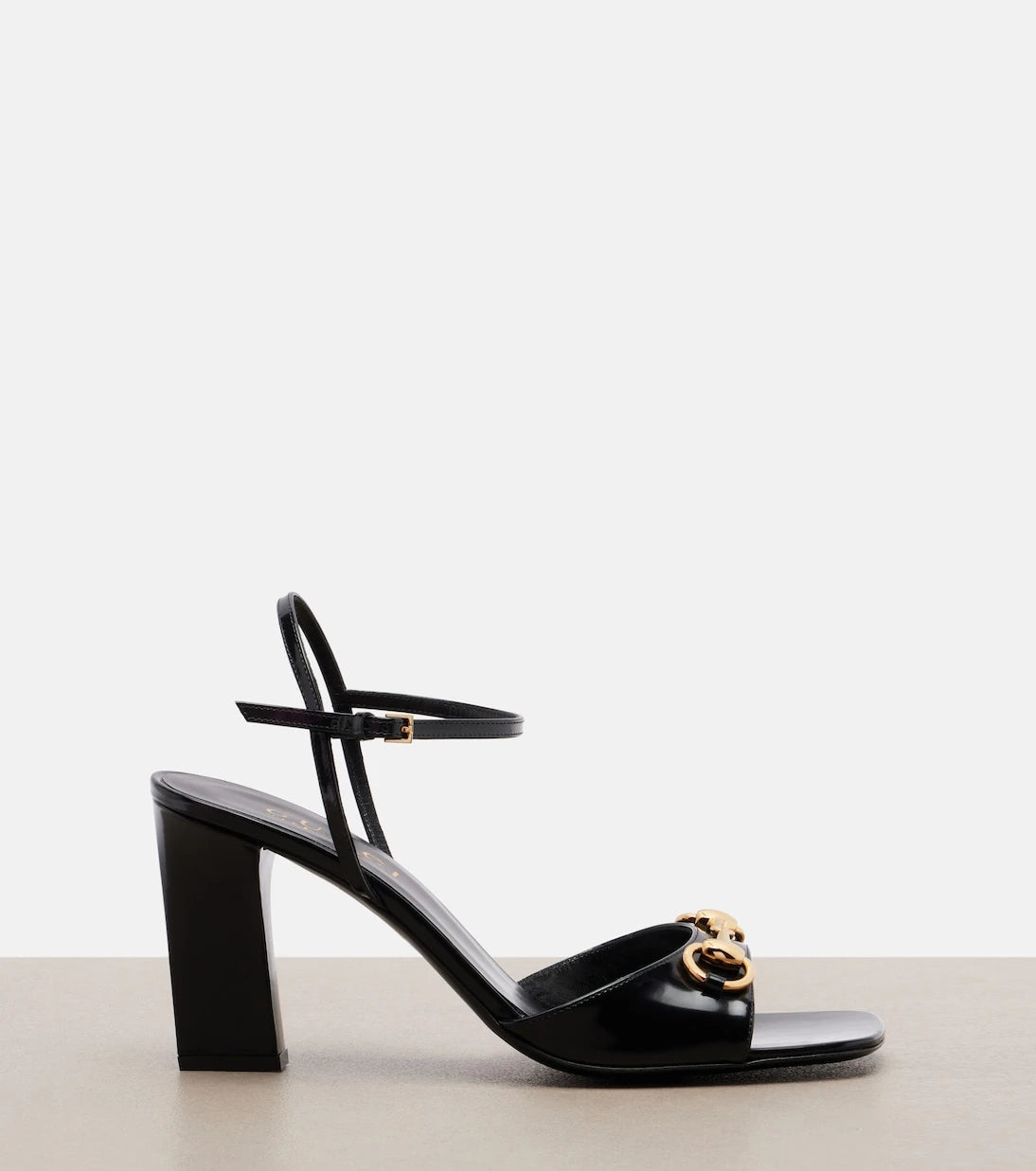 Gucci - Signora Horsebit leather slingback sandals