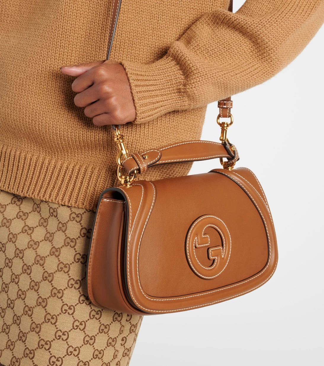 Gucci - Gucci Blondie Small leather tote bag