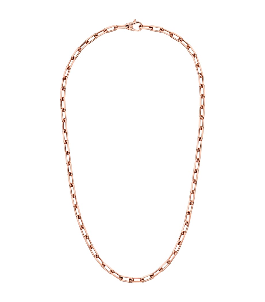 Small Rose Gold Santos de Cartier Chain Necklace