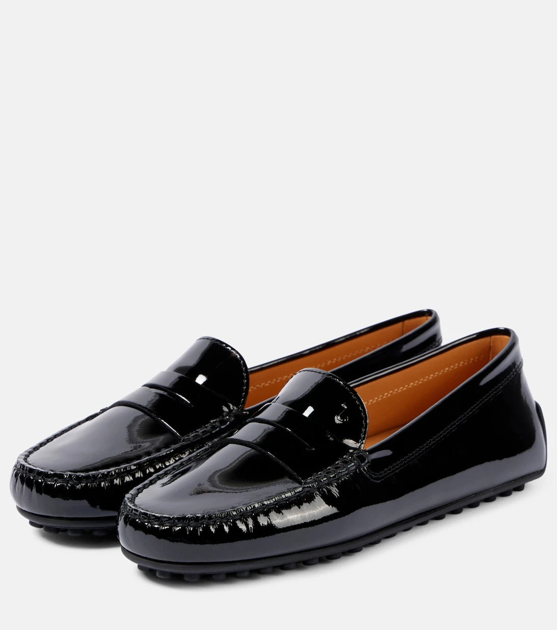 Tod's - City Gommino patent leather moccasins