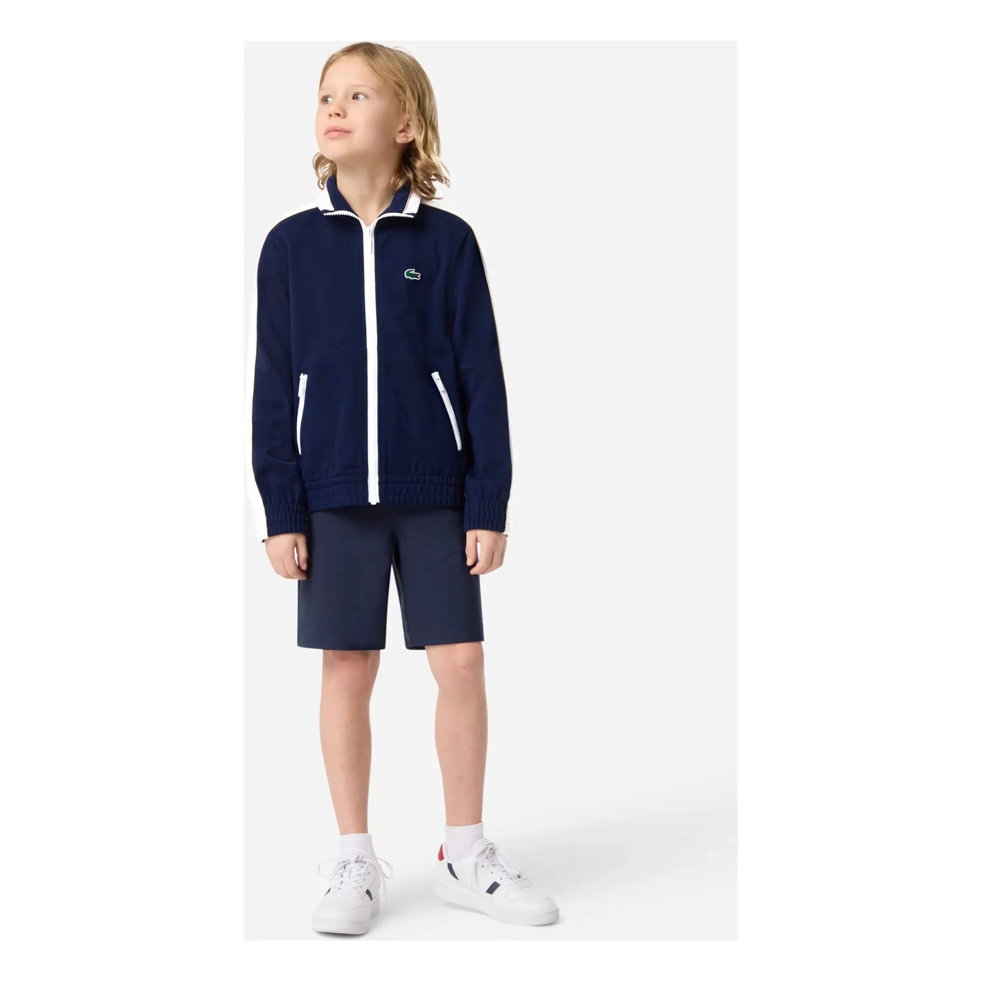 Lacoste - Organic Cotton Sport Zip Sweat | Navy blue