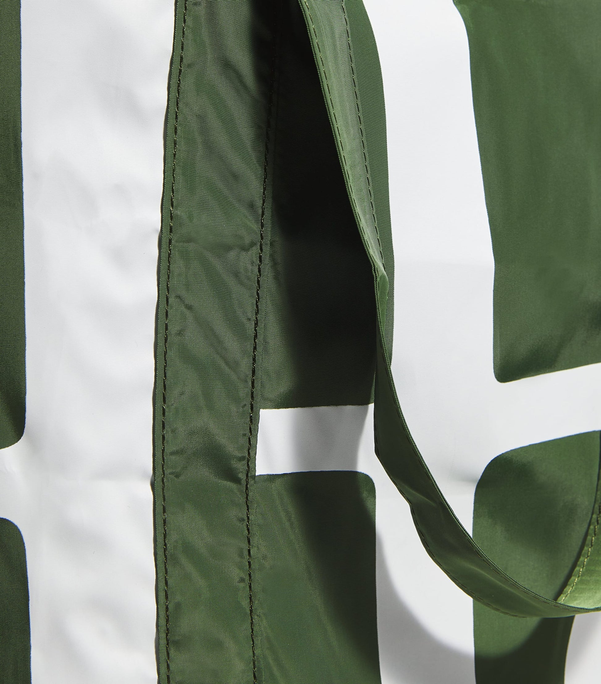 Green Logo Pocket Shopper Bag