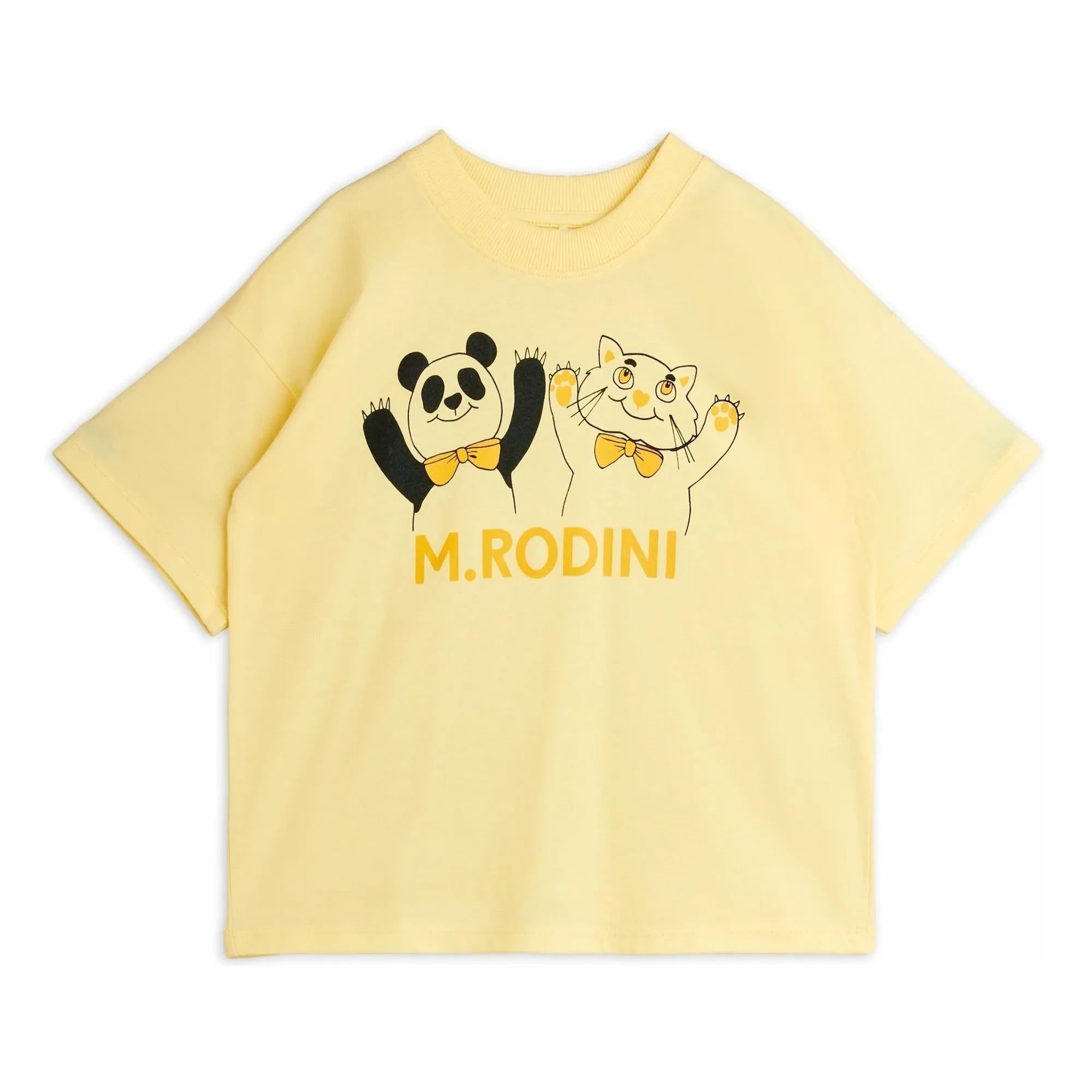 Mini Rodini - Panda T-shirt Organic cotton | Yellow
