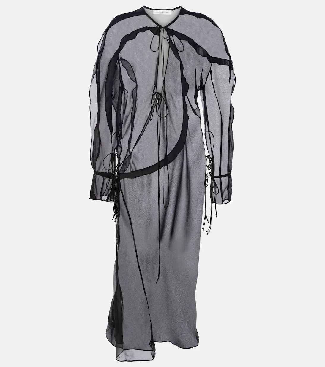Christopher Esber - Ruffled silk midi dress
