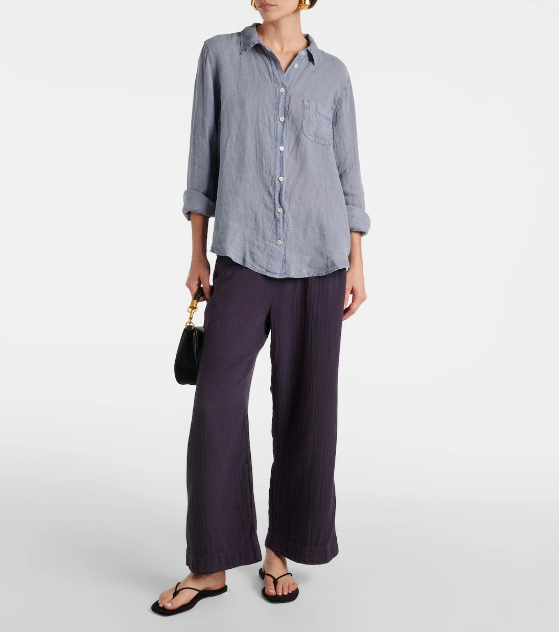 Velvet - Franny cotton wide-leg pants