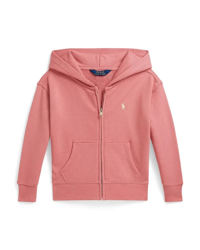 Polo Ralph Lauren суичър с цип и качулка за деца памучен