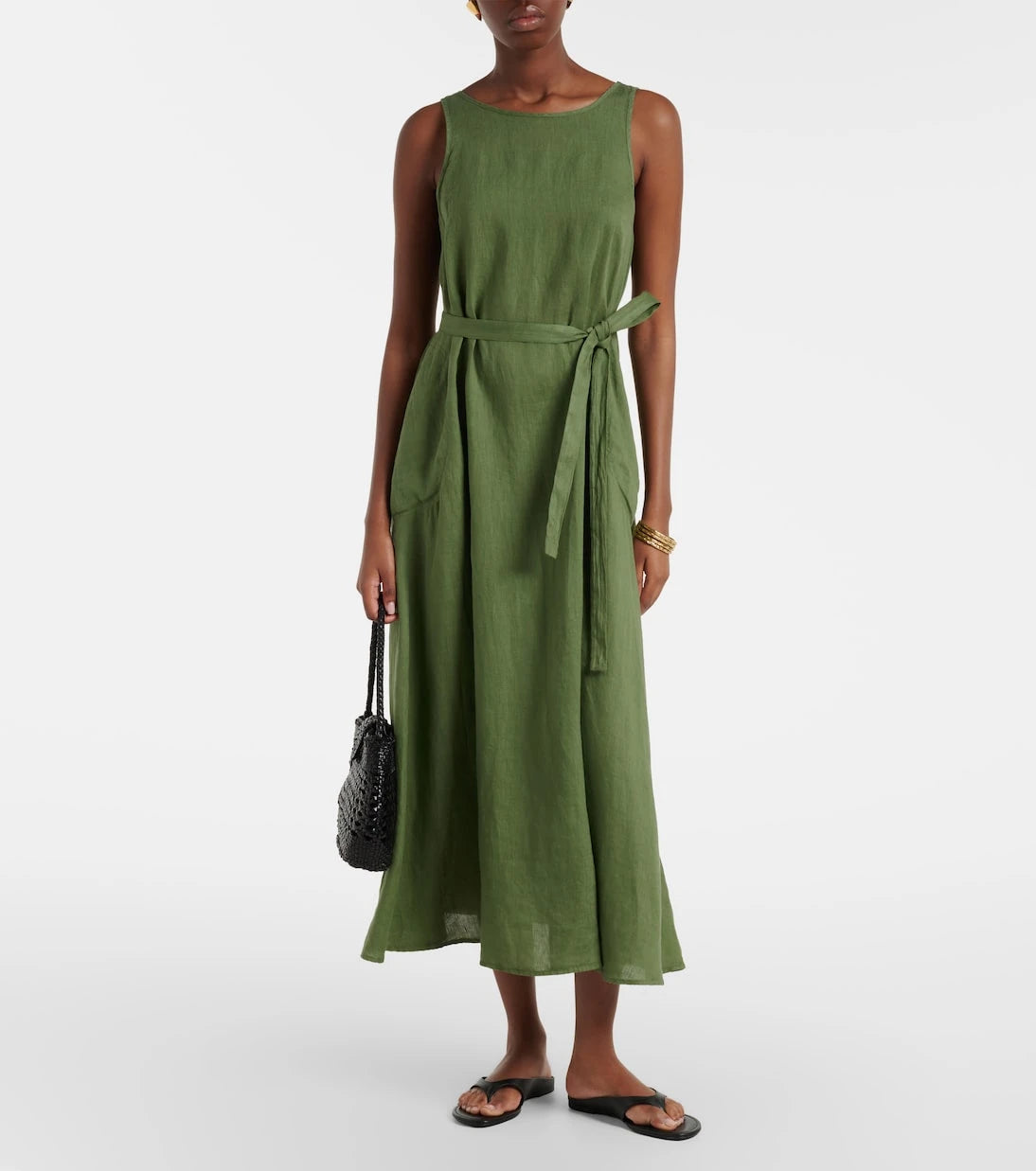 Velvet - Reta linen midi dress