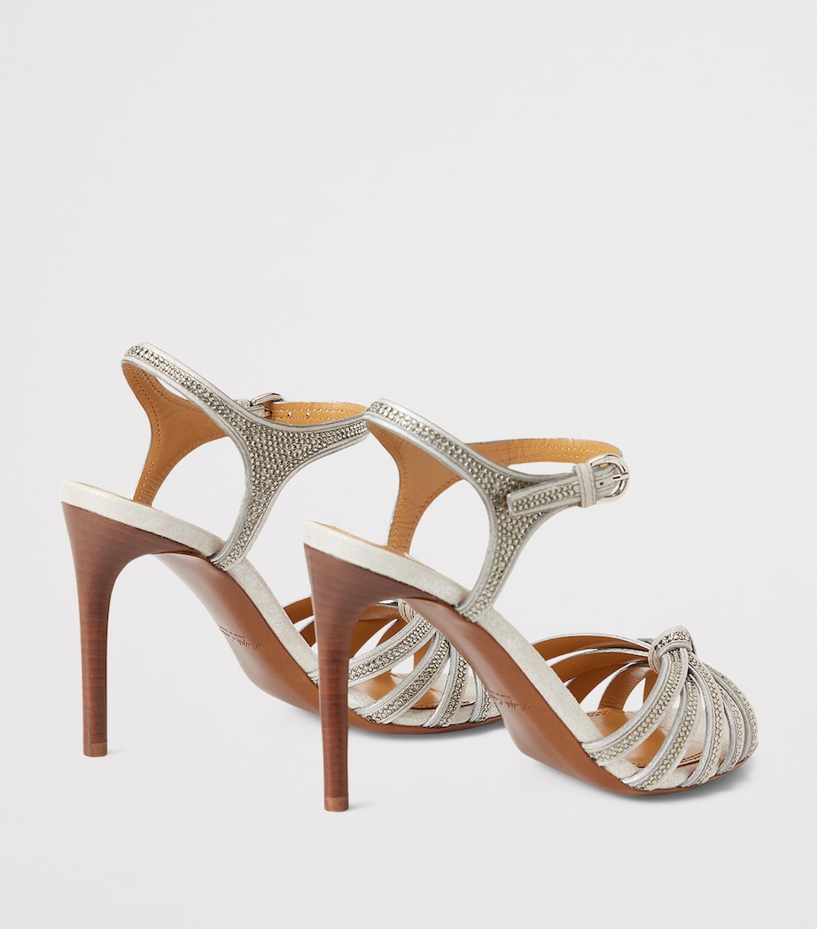 Suede Embellished Kieran Heeled Sandals 95