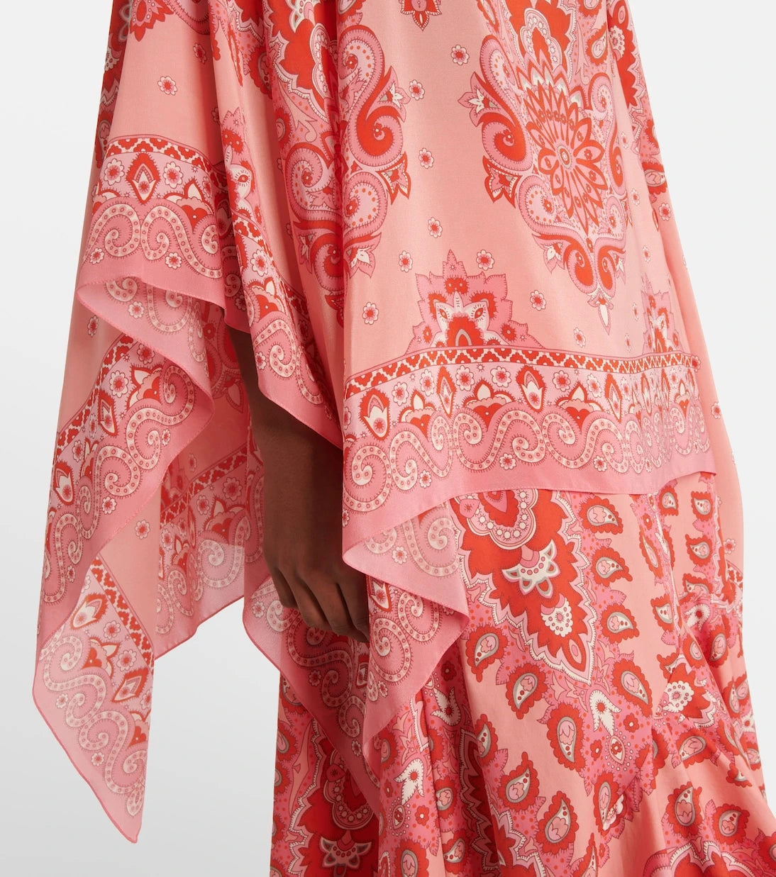 Etro - Printed silk poncho