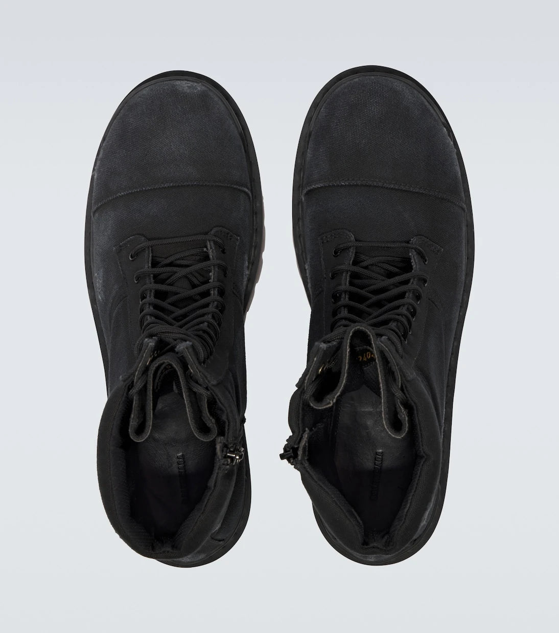 Balenciaga - Combat Strike canvas lace-up boots