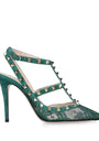 Valentino Garavani Lace Rockstud Pumps 100
