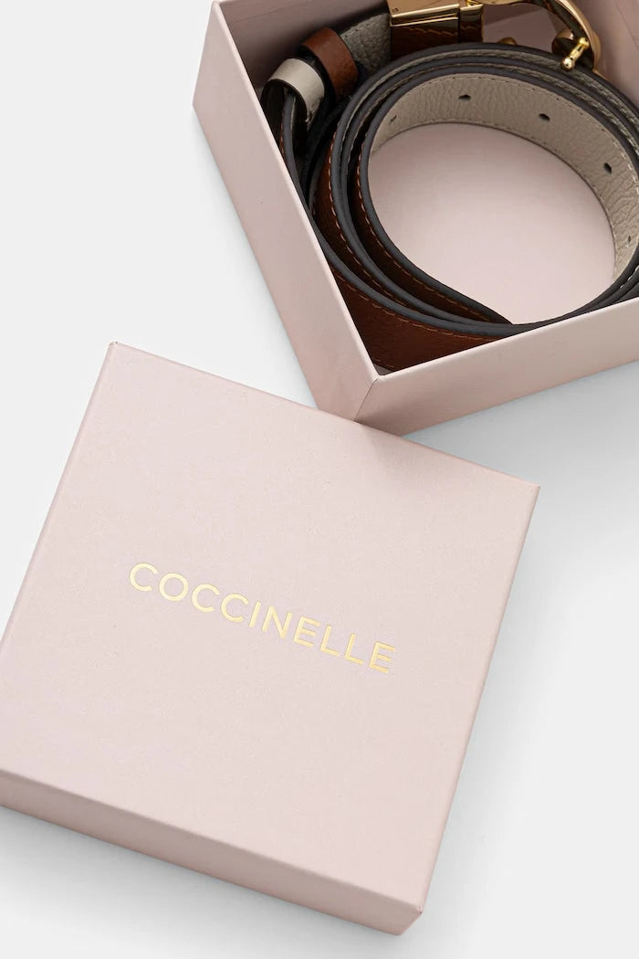 Coccinelle çift taraflı kadın deri kemer