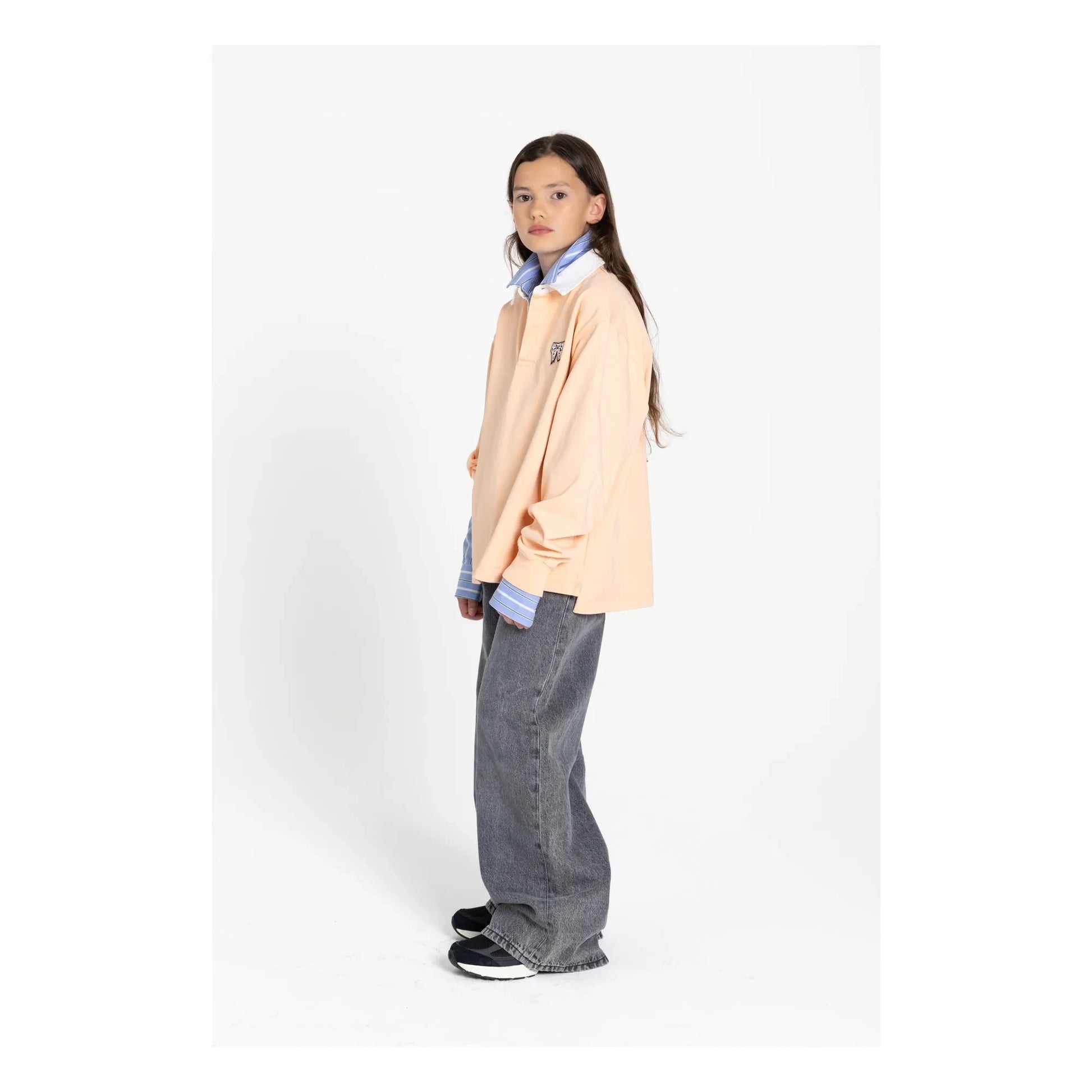 Finger in the nose - Jean Large April | Denim grey