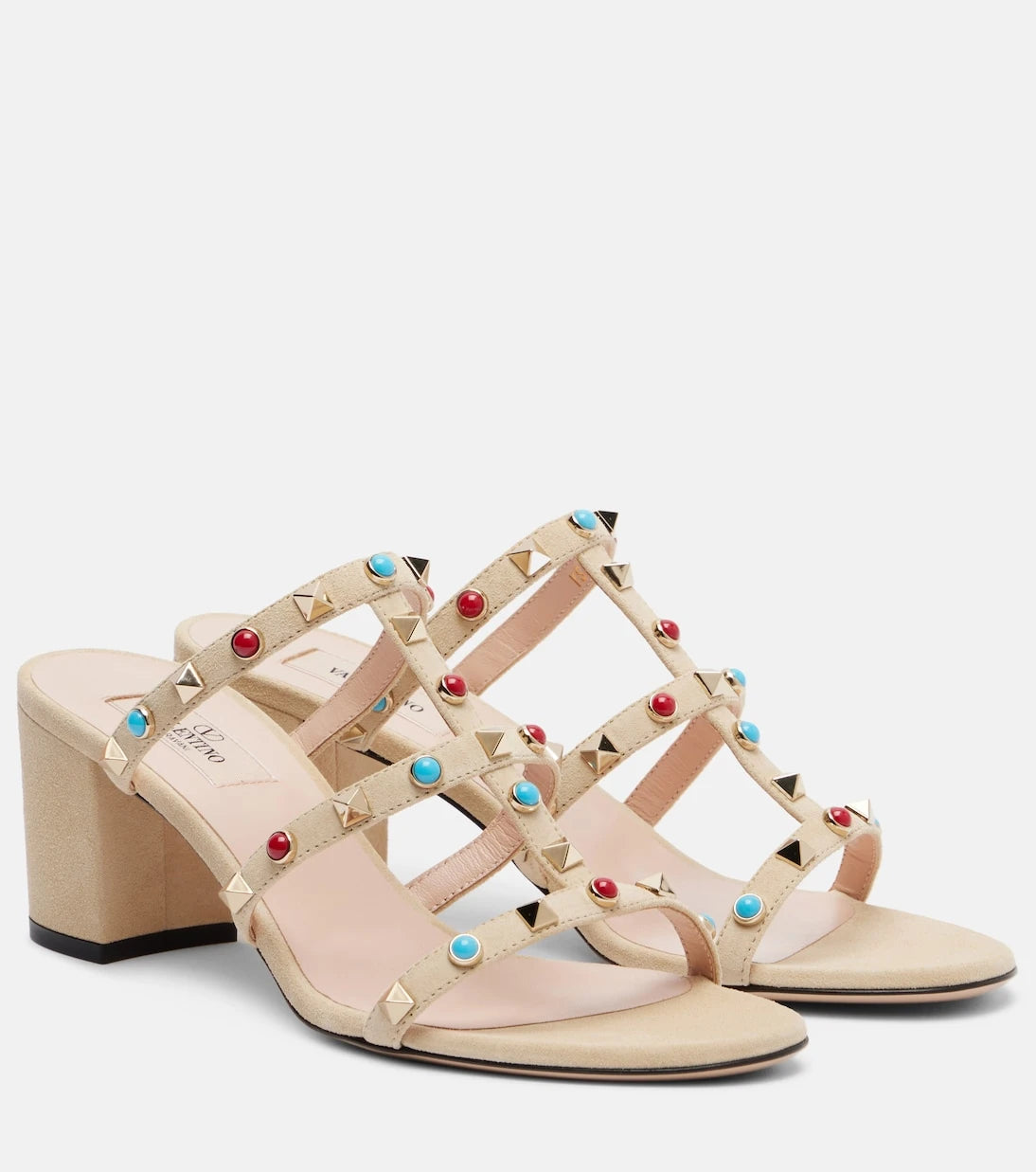 Valentino Garavani - Embellished suede sandals