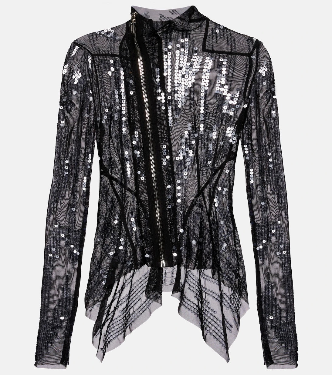 Rick Owens - Gary sequined tulle jacket