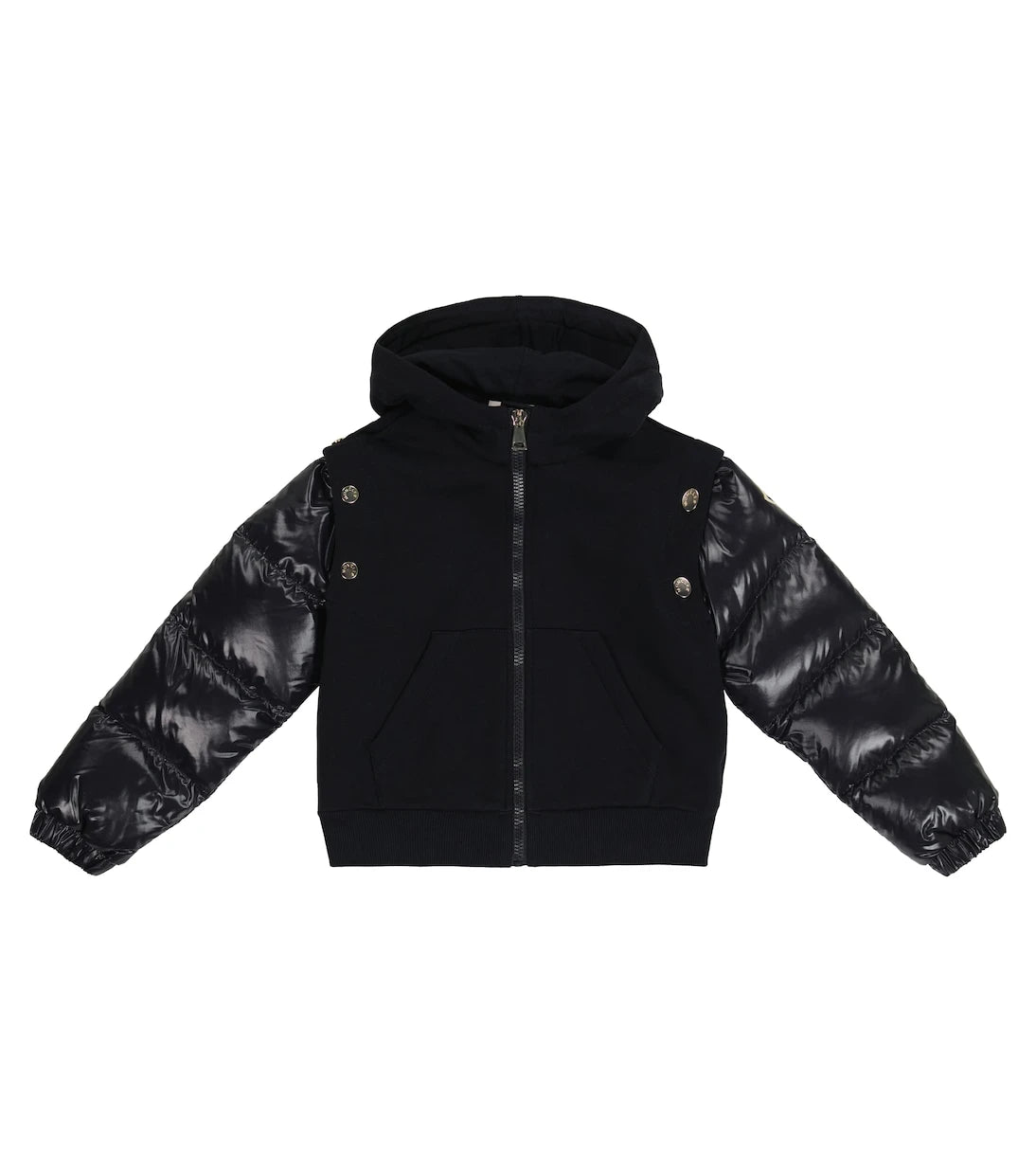 Moncler Enfant - Zipped cotton-blend hoodie