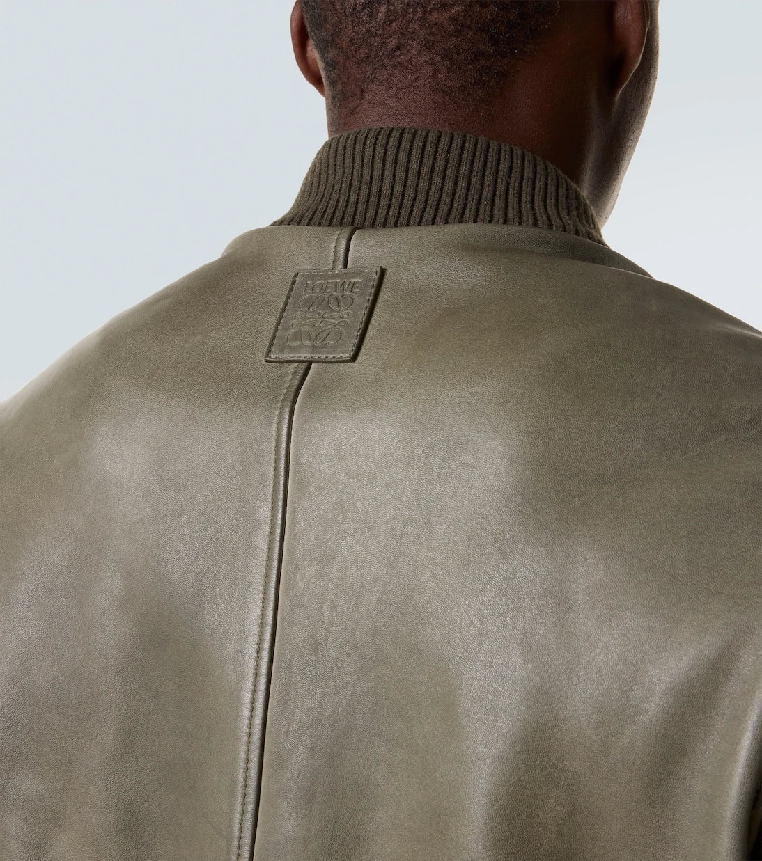 Loewe - Leather bomber jacket