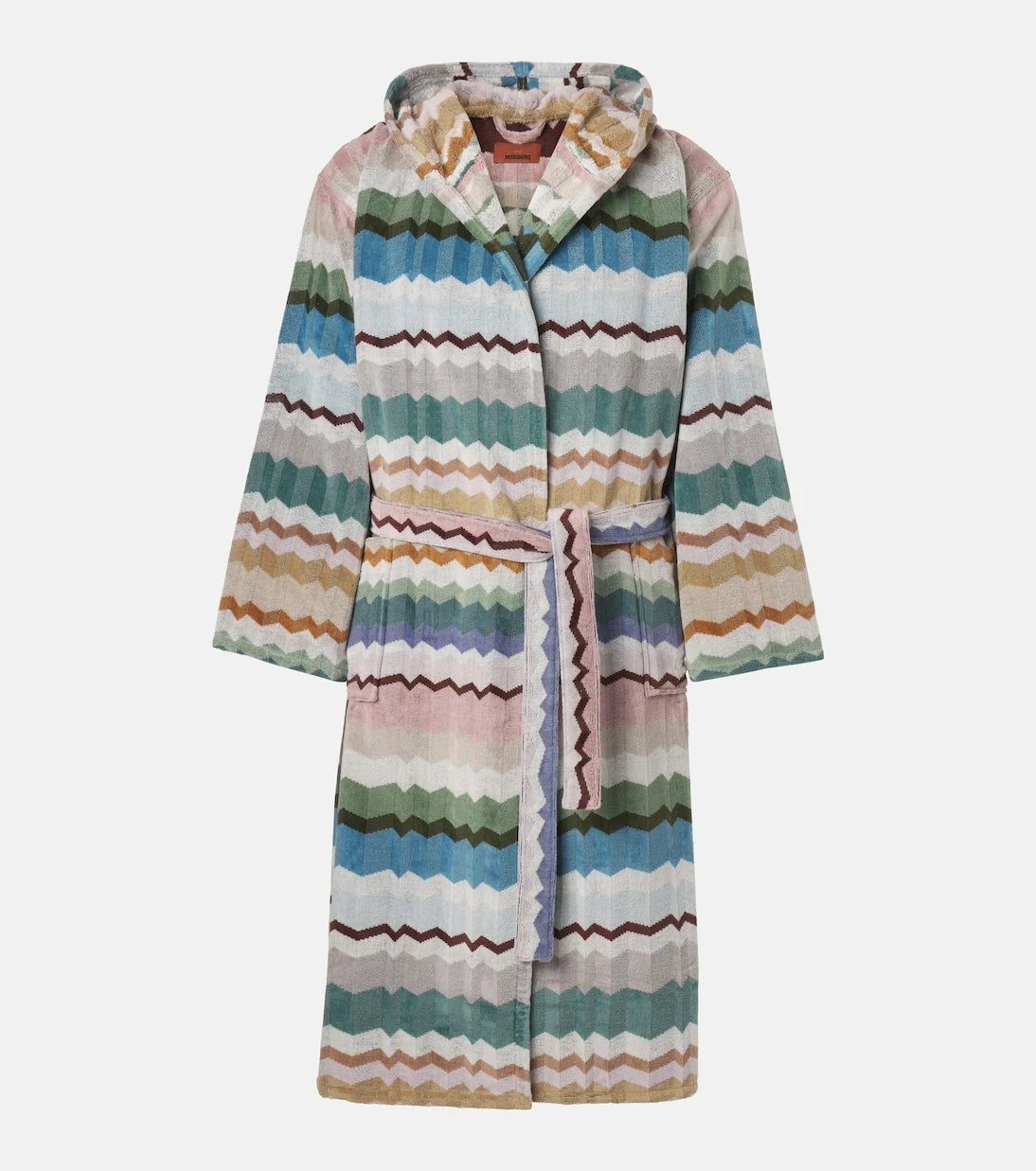 Missoni - Eva Zigzag hooded cotton terry bathrobe
