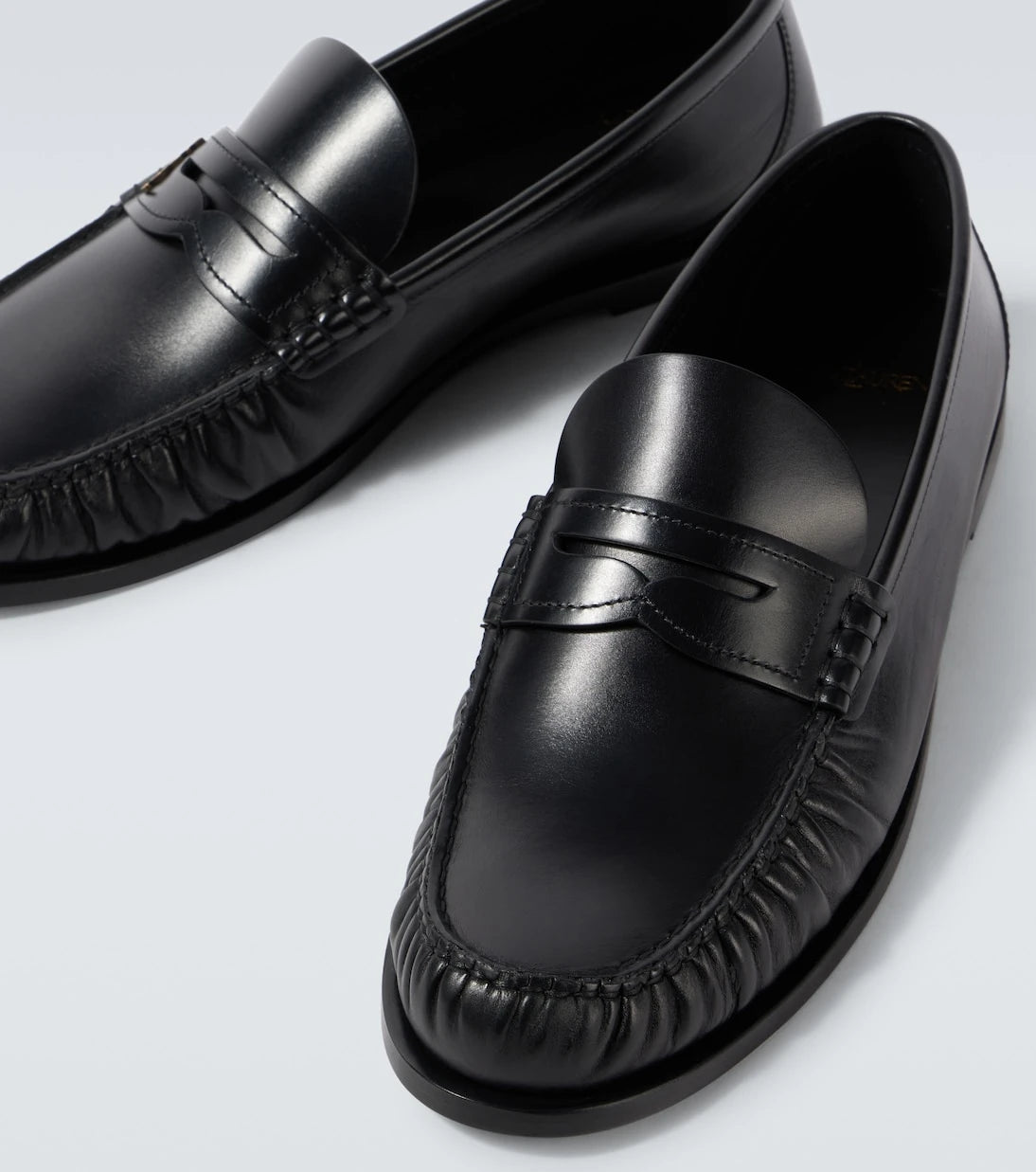 Saint Laurent - Laurent leather penny loafers